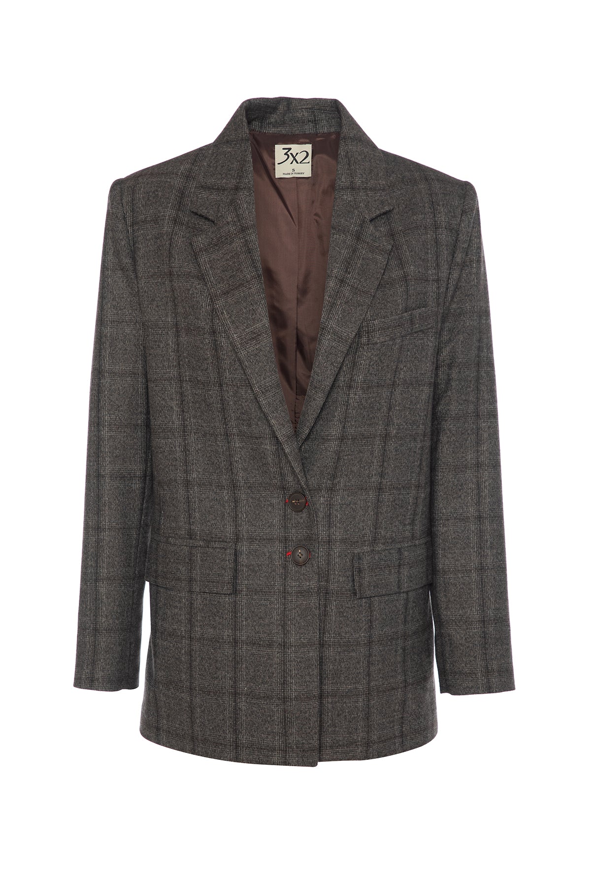 Ekoseli Blazer Ceket