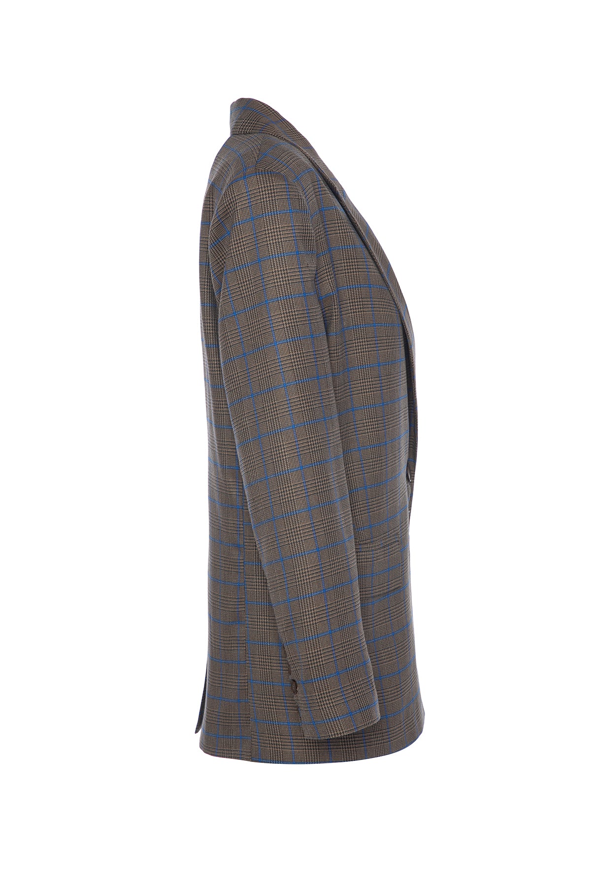 Ekoseli Blazer Ceket