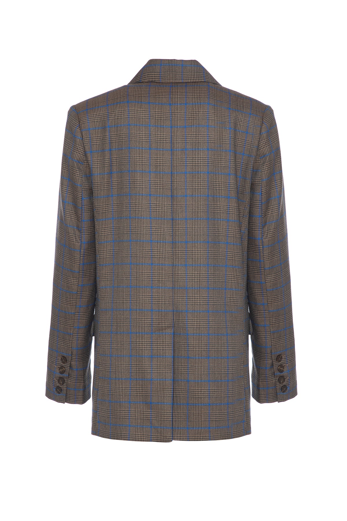 Ekoseli Blazer Ceket