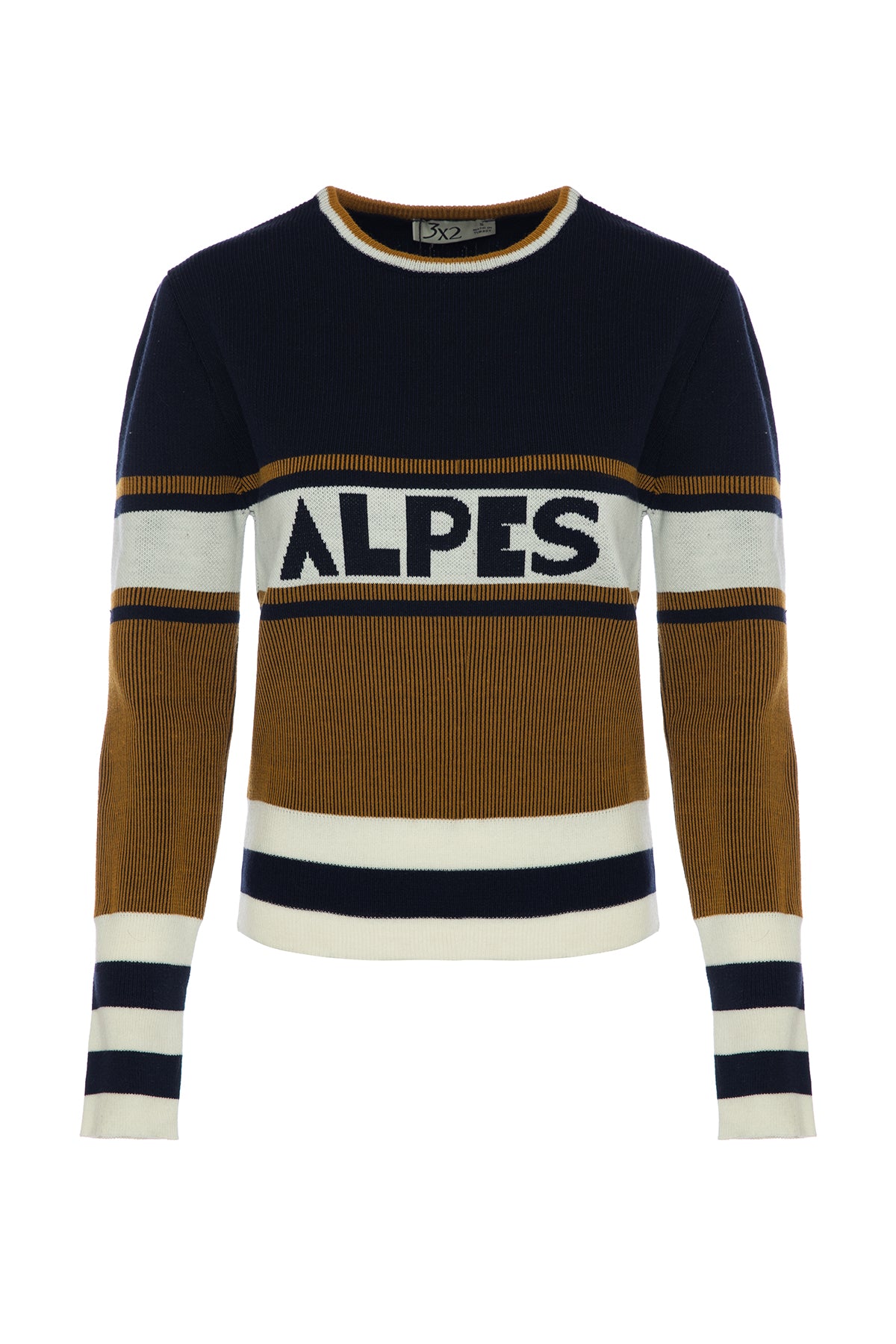 Alpes Mustard Color Retro Knitwear Sweater and Beret