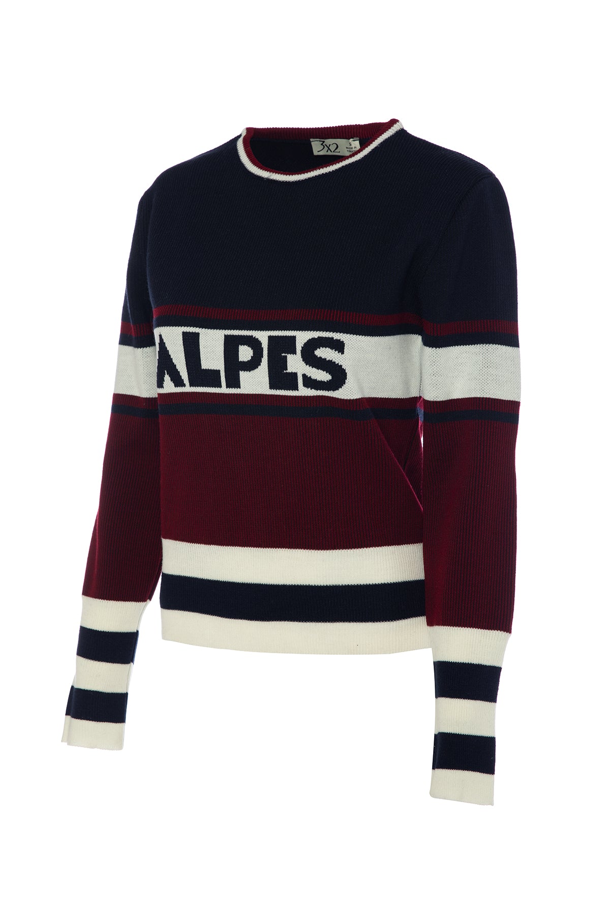 Alpes Bordeaux Retro Knitwear Sweater and Beret