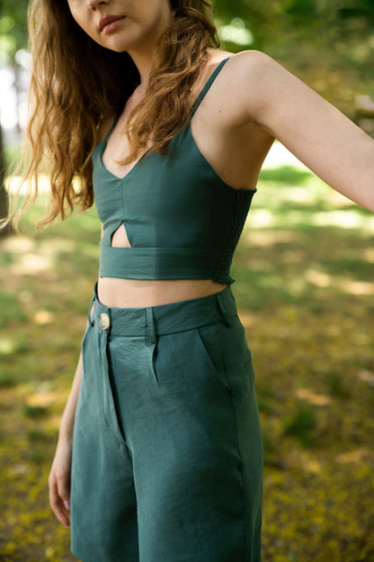 Thin Strap Crop Top