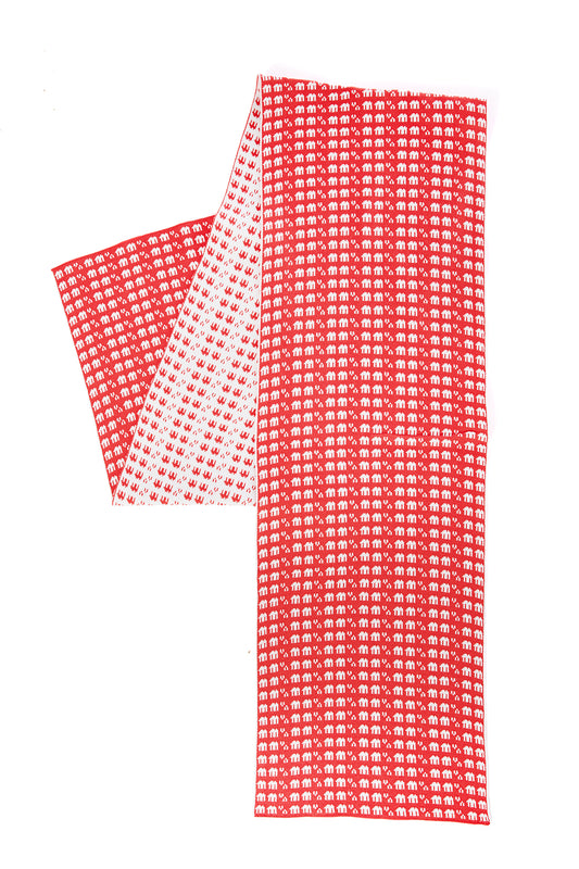Double-Sided Patterned Scarf